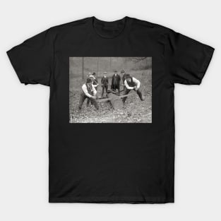 Log Sawing Contest, 1924. Vintage Photo T-Shirt